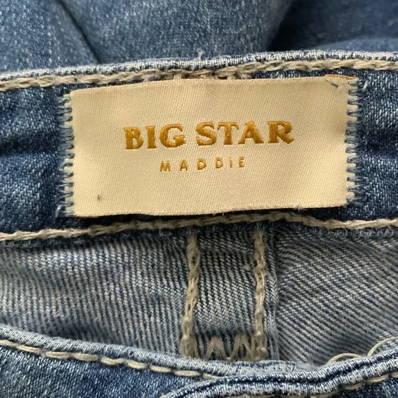 Big Star Maddie Straight Leg Distressed Denim Jeans - Picture 3 of 5